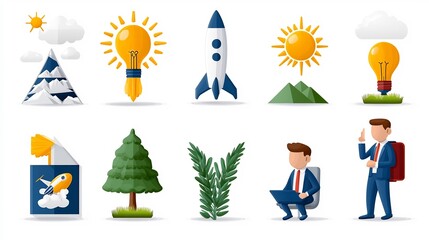 Leinwandbilder - Series of 15 clean minimal outline icons in format highlighting various human centered concepts including groups organizations and communities