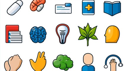 Poster - Set of 15 thin line icons illustrating human centric themes such as audience engagement community building and participant groups in a clean abstract and minimalist graphic design style