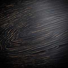 Black stained wood paneling, natural texture with a matte finish, deep tones, soft lighting emphasizing the unique grain patterns