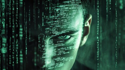 Cyberpunk Hacker: Digital Identity in the Matrix