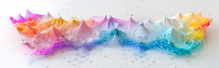 field or summit of technology advancement and networks. beautiful network achievement background. 