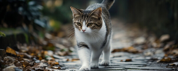 Wall Mural - cute cat kitten fluffy furry background