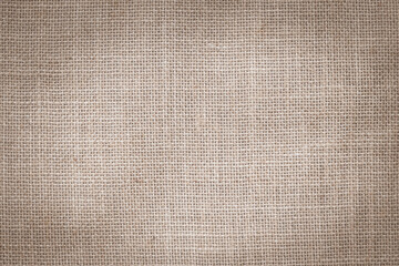 Wall Mural - hessian sackcloth woven jute burlap fabric cloth textile texture pattern background in sepia brown b