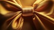 © nikomsolftwaer - Elegant golden bow close-up photography indoor setting luxurious atmosphere artistic perspective textural beauty