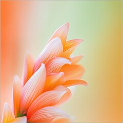 Wall Mural - a close-up of a delicate flower with soft pastel colors, emphasizing beauty and nature.