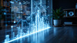 © PRODPLEUM DESIGN - Minimalist Workspace with Holographic Data Visualization