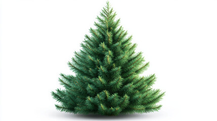 Classic Christmas tree evergreen conifer festive holiday winter green needles branches tree nature plant christmas celebration decoration symbol joyful serene seasonal realistic detailed texture cone
