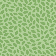 Wall Mural - Seamless pattern with green leaves