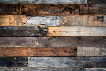 Reclaimed wood surface with weathered planks and rich rustic texture