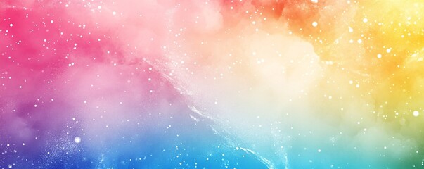 Poster - Colorful nebula cloudscape with sparkling stars creating a dreamlike atmosphere