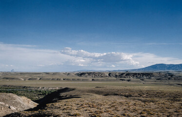 Wall Mural - Desert. Landscapes at four corners. New Mexico USA. Slide reproduction from 1984.