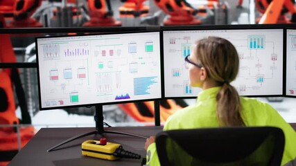 Automobile Production System Monitoring. Desktop Computers
