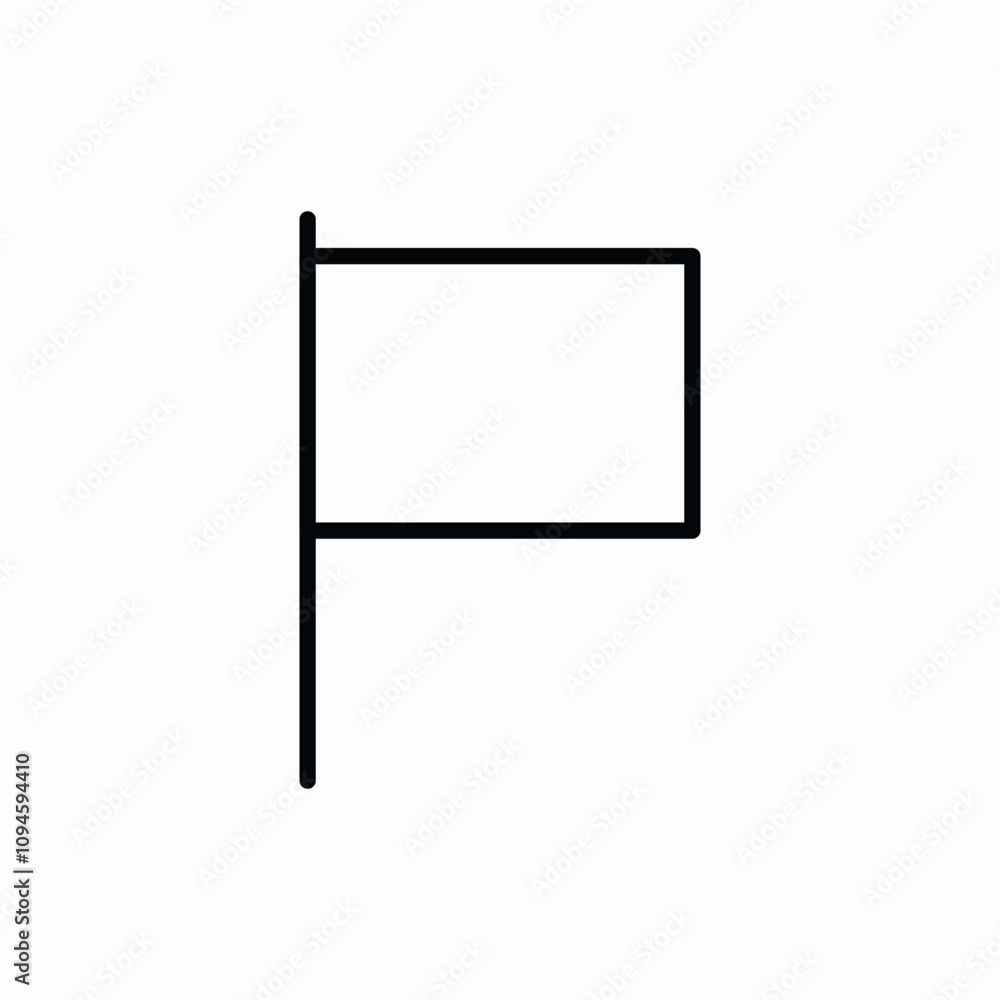 direction position flag icon vector sign