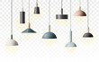 © arts_vector - ceiling lamps stylish interior design element realistic illustration