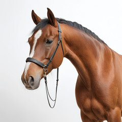 horse on white background