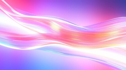 Wall Mural - Digital technology colorful neon abstract curve illustration poster background
