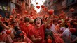 © adnan - La Tomatina is an exuberant and colorful festival held annually in the town of Buñol, Spain, on the last Wednesday of August. This unique event is known worldwide as the ultimate food fight, attractin
