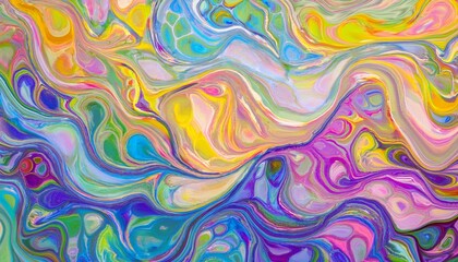 Canvas Print - abstract fluid background pattern in colorful shape design. modern retro design style