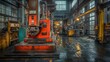 © Artajar - Industrial Machine in a Wet and Abandoned Factory