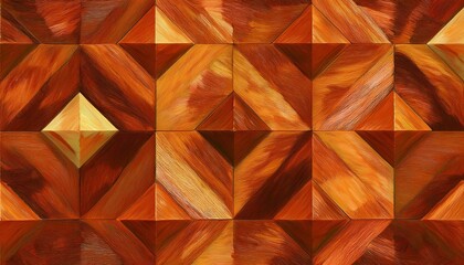 Canvas Print - abstract textured of oak wood cube background pattern in shape design. modern retro design style art