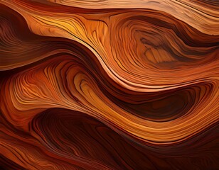 Wall Mural - wood textured surface with fluid natural shapes for abstract background art design.