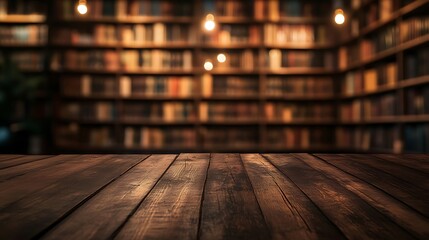 vintage wooden table with worn edges, dim indoor lighting creating a cozy glow, blurred background o