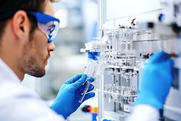 Poster - Skilled Worker Repairing Industrial Machinery