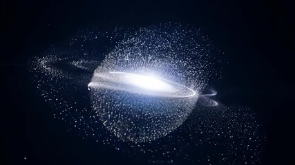 Wall Mural - video of dance of Light in the Stars Over a Time-Lapse Dark Sky at Night