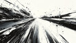 © Edgar Martirosyan - Abstract racing background, a black and white race track design,