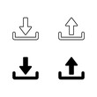© Ka Han - Download and upload icon in generic style. Downloading and uploading sign symbol