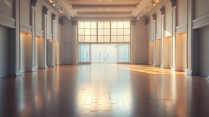 Leinwandbilder - An empty area inside a museum.