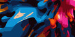 © Rosen Graphic - Background is scattered with colorful lines. painting color splash with nice wallpaper.  colorful paint strokes and splashes, creating a captivating, modern visual. Halloween design element concept.