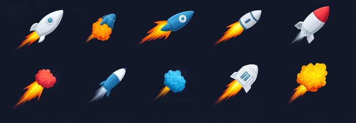 Wall Mural - a high-speed asteroid or comet plummeting through the night sky, creating a fire trail. a contempora