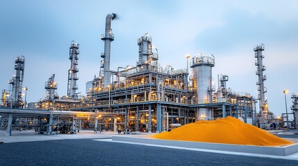 Poster - Close up perspective showcasing the intricate machinery and processes involved in oil extraction and refinery the industrial and technological aspects of this vital energy production system