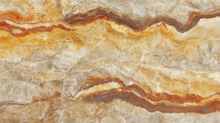 Wall Mural - a close-up of a layered, colorful stone surface with natural patterns and textures.