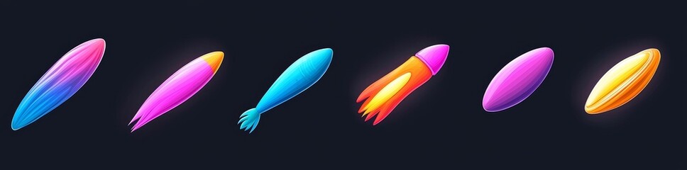 Wall Mural - a comet and meteoroid descend, creating a trail through the galaxy in a contemporary design. a 3d me