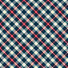 Wall Mural - plaid with twill weave repeat pattern.checkered tartan gingham seamless pattern in blue red beige.ge