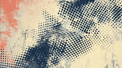 Wall Mural - abstract graphic design with textured patterns in muted colors.