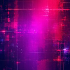 Wall Mural - abstract futuristic raspberry purple background with grunge elements. neon, digital matrix, cyberspa