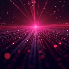 Wall Mural - abstract futuristic raspberry purple background with grunge elements. neon, digital matrix, cyberspa