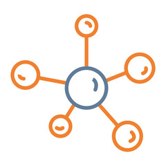 Wall Mural - Molecules Icon Design