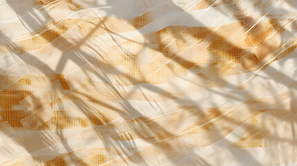 Wall Mural - Abstract textile design with warm tones and layered textures