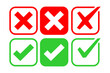 © Premiere.std - Check box tick mark icon set button correct right