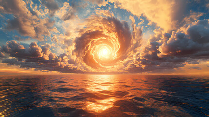 Wall Mural - vortex swirls clouds