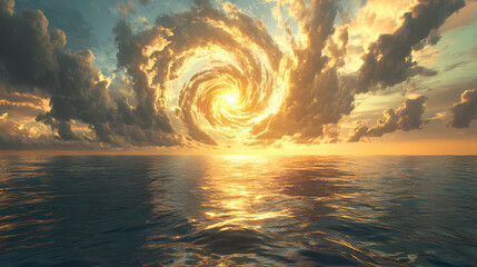 Wall Mural - vortex swirls clouds