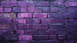 © Serhii - Brick wall painted in shades of purple creates a vibrant urban backdrop for artistic expression