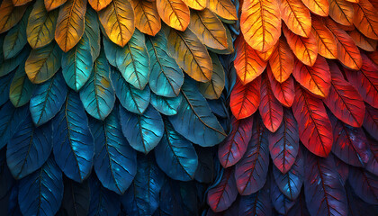 Wall Mural - seamless iridescent sunbird wings texture with realistic patterns and soft lighting