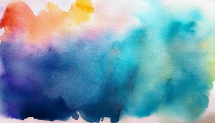 Wall Mural - watercolor texture background abstract painting template copy space