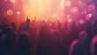 © Login - Silhouettes of concert crowd in front of bright stage lights on a music festival. Fog created by a fog machine. Illustration for cover, card, postcard, interior design, decor, packaging or banner.