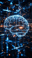 Poster - Artificial intelligence processing data in a network of connections